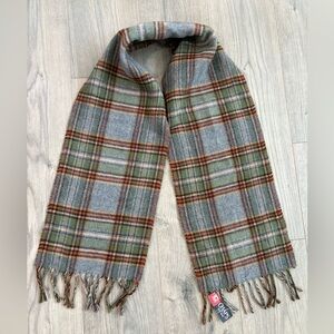 NWT Chaps Plaid Winter‎ Scarf Fringe Unixsex Soft Warm